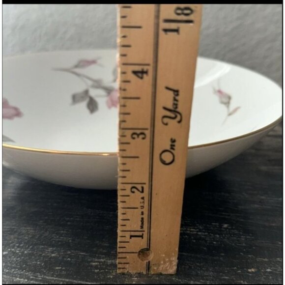 Fine China Saucer Soup Bowl Set With Rose Pattern By Sango - Picture 6 of 6